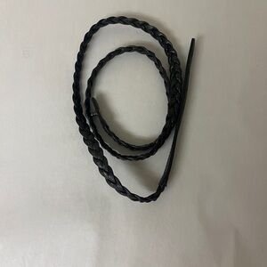 Muk Luks Black Braided Belt Thin